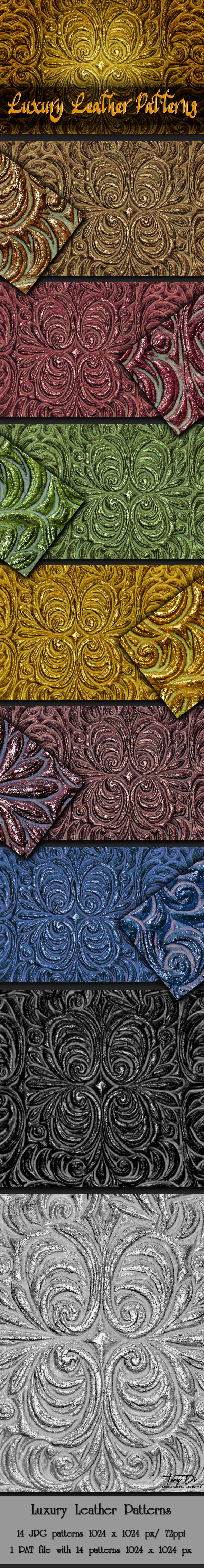 Decorative leather pattern
